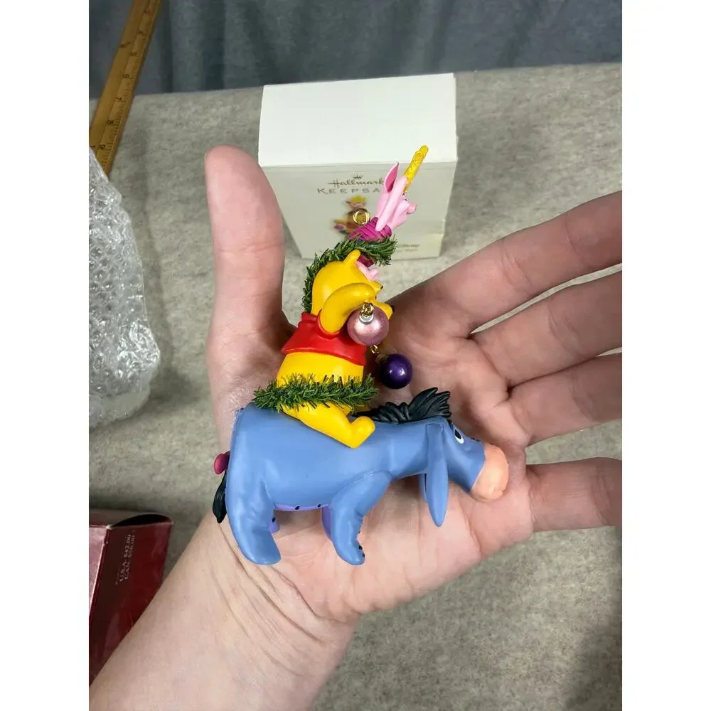 Hallmark Pooh A Very Friendly Christmas Tree 2006 Ornament Piglet Eeyore